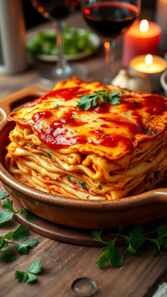 Love-Struck Lasagna with Ricotta and Marinara