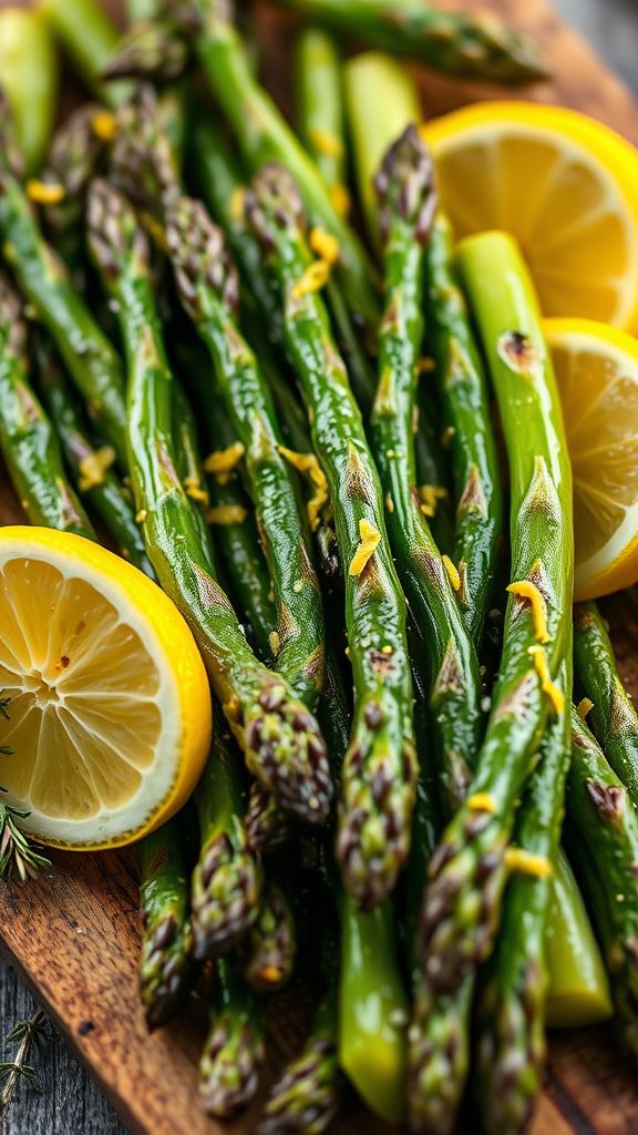 Lovely Lemon Herb Grilled Asparagus  