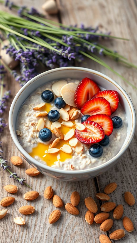 Luscious Lavender Almond Bowl  