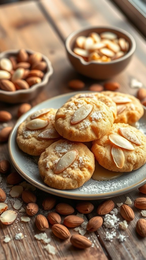 Marzipan Almond Cookies  