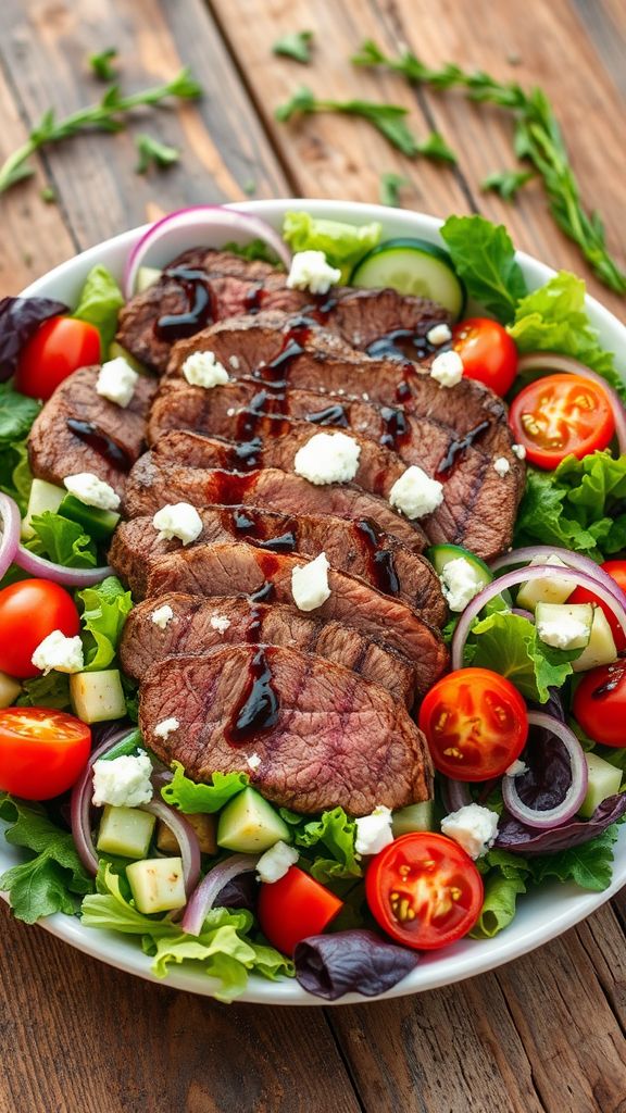 Mediterranean Herb Steak Salad