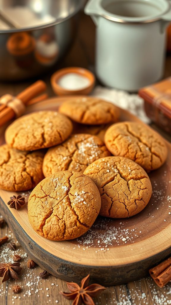 Molasses Spice Cookies  