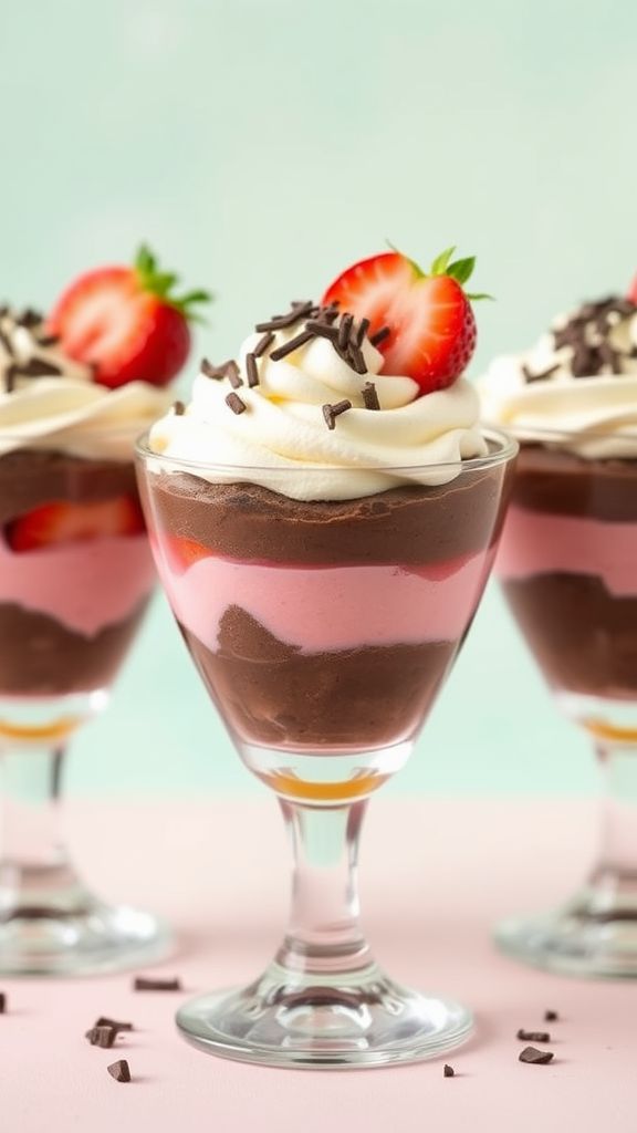 Neapolitan Whipped Cream Dessert