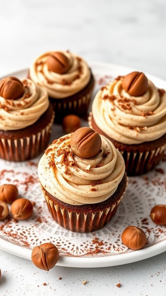 Nutty Hazelnut Heaven Cupcakes