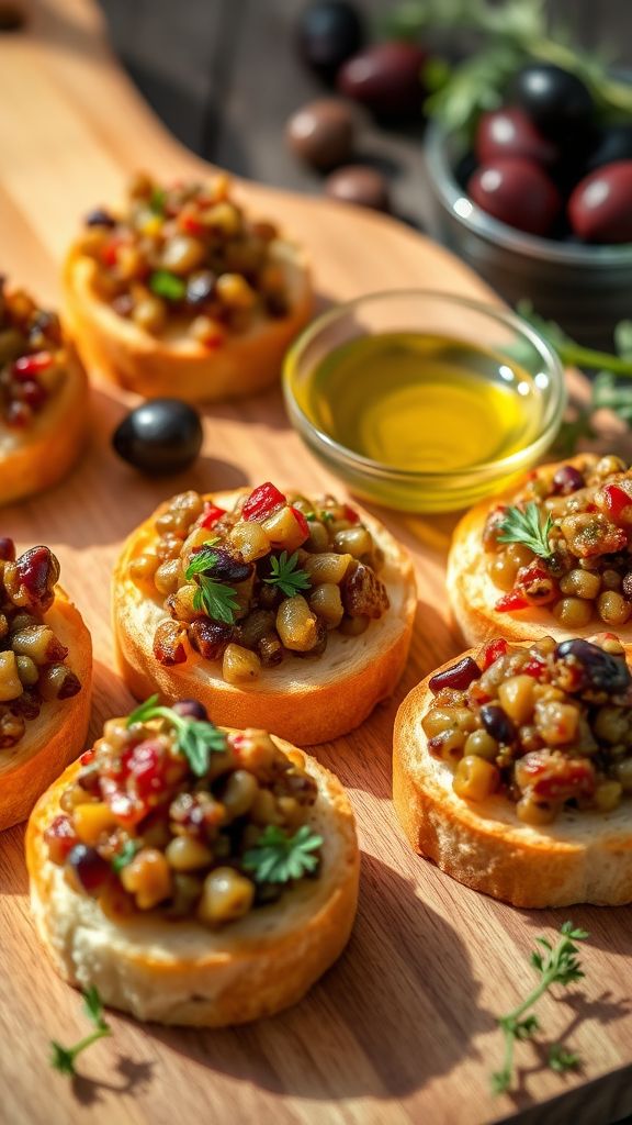 Olive Tapenade Crostini