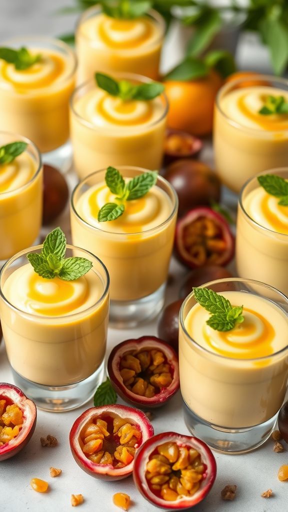 Passion Fruit Mousse Cups  