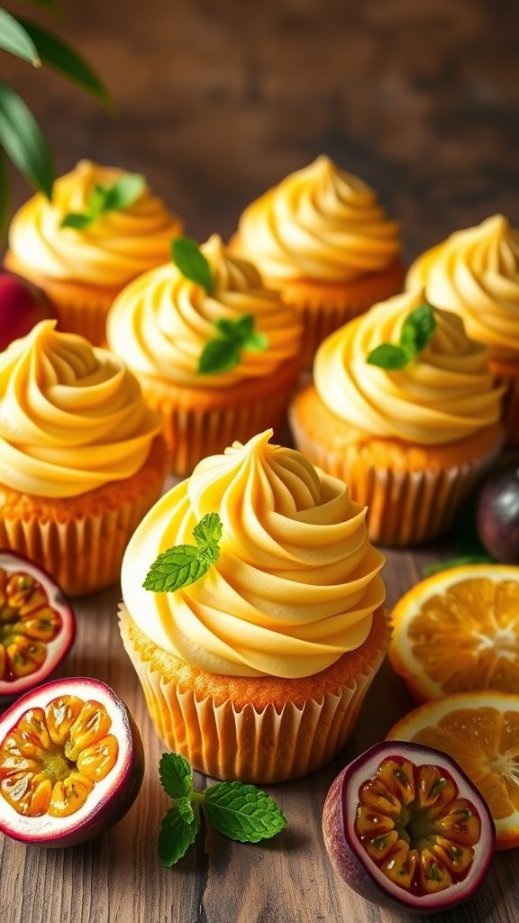 Passion Fruit Paradise Cupcakes