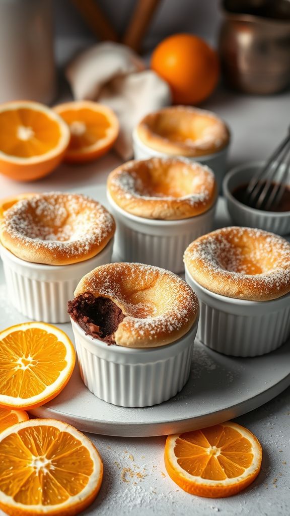 Passionate Chocolate Orange Soufflé  