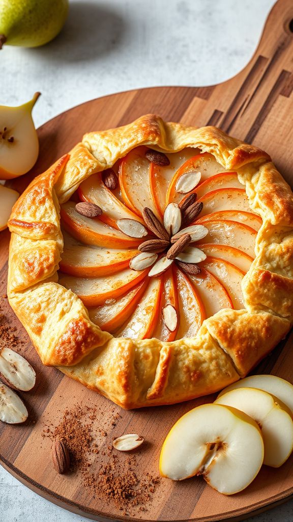 Pear and Almond Galette Surprise