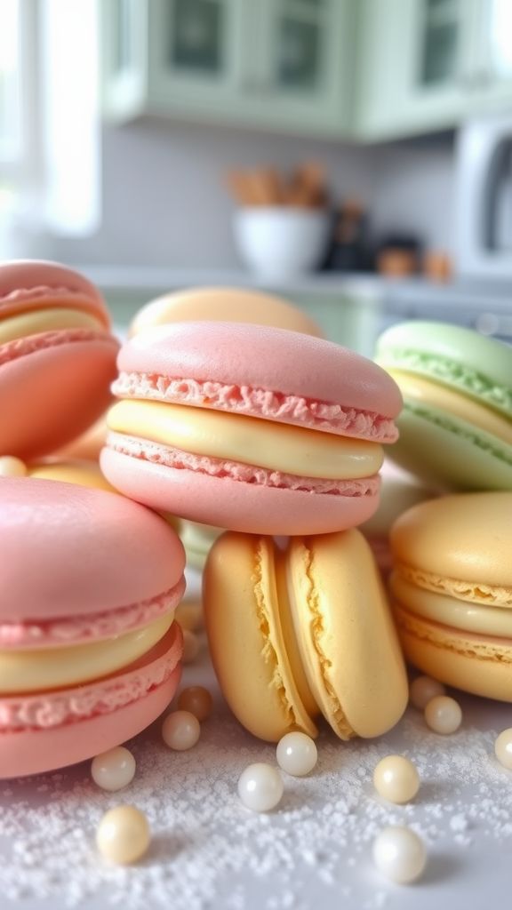 Pearls of Joy Macarons