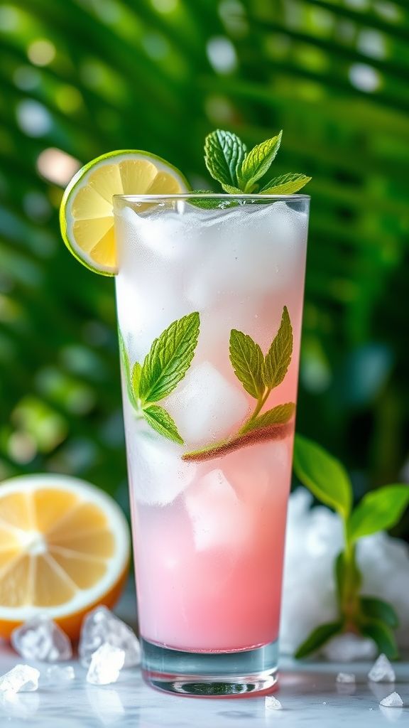 Pink Coconut Mojito  