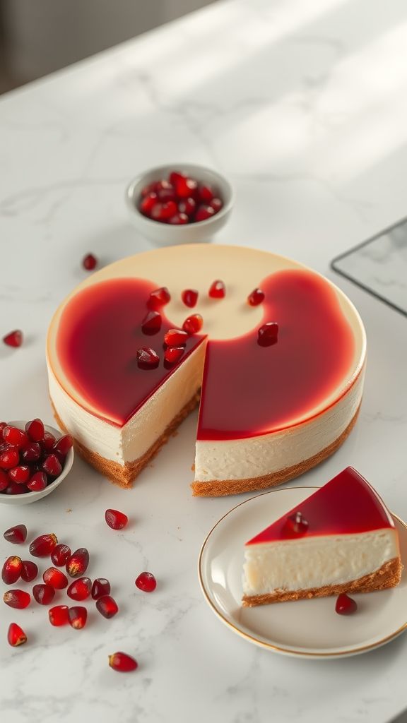 Pomegranate Bliss Cheesecake