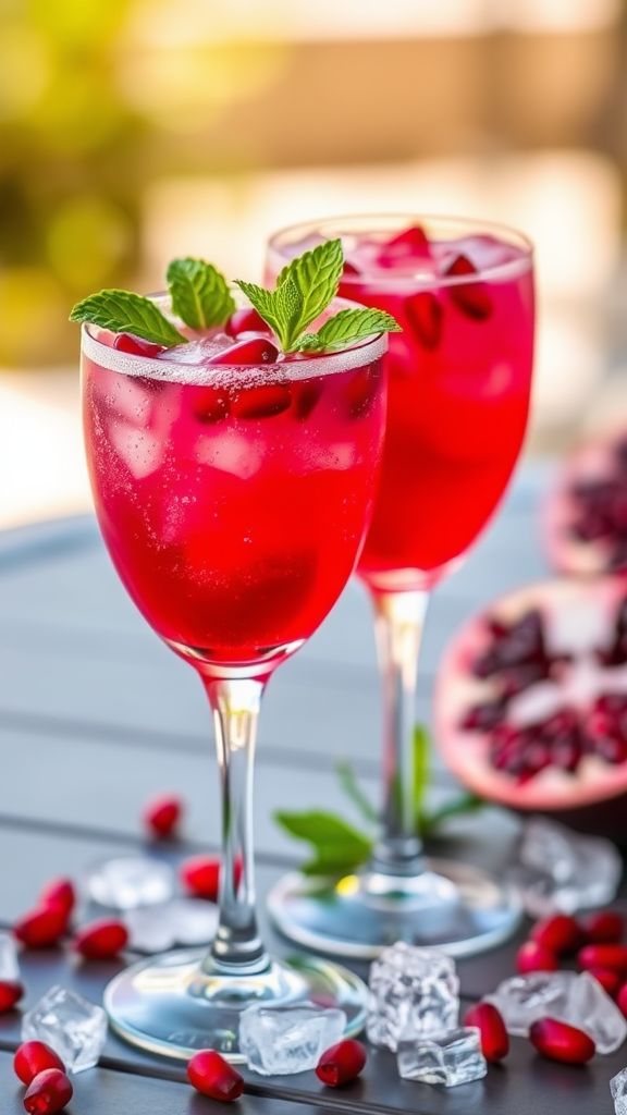 Pomegranate Bliss Mocktail  