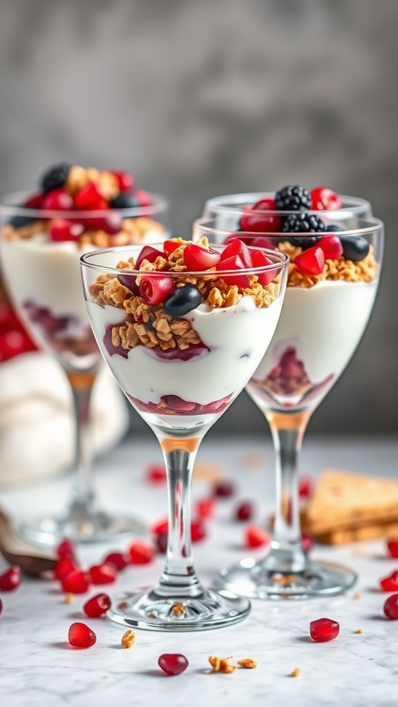 Pomegranate Yogurt Parfaits