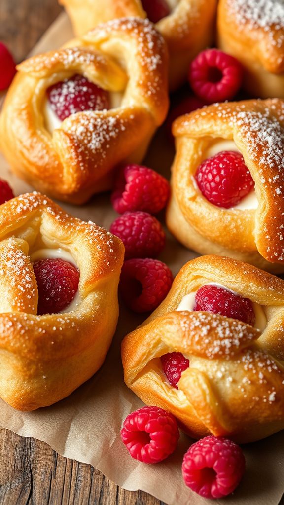 Raspberry Cream Cheese Pastries  