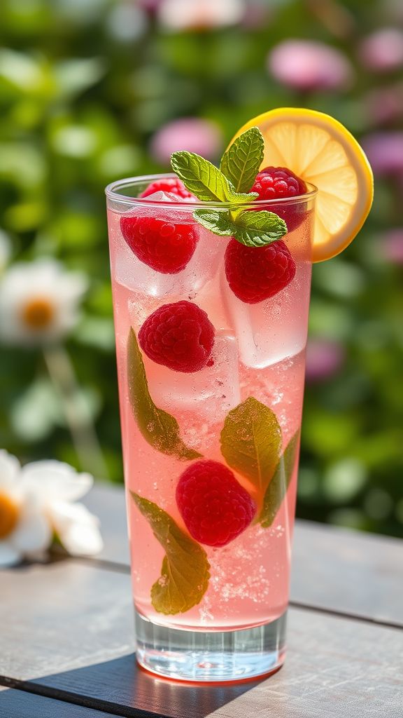 Raspberry Rose Spritzer  