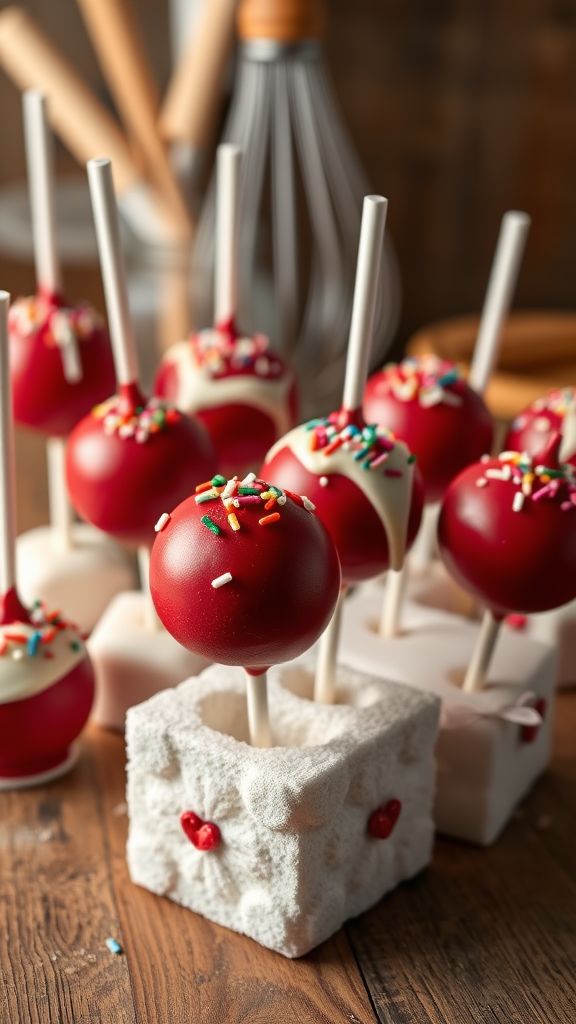 Red Velvet Cake Pops  