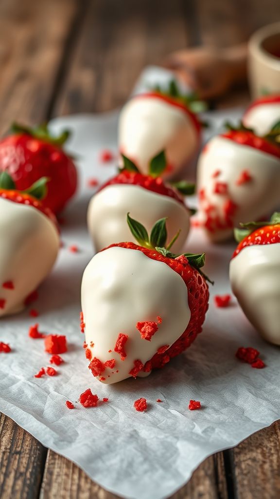 Red Velvet Chocolate Covered Strawberries