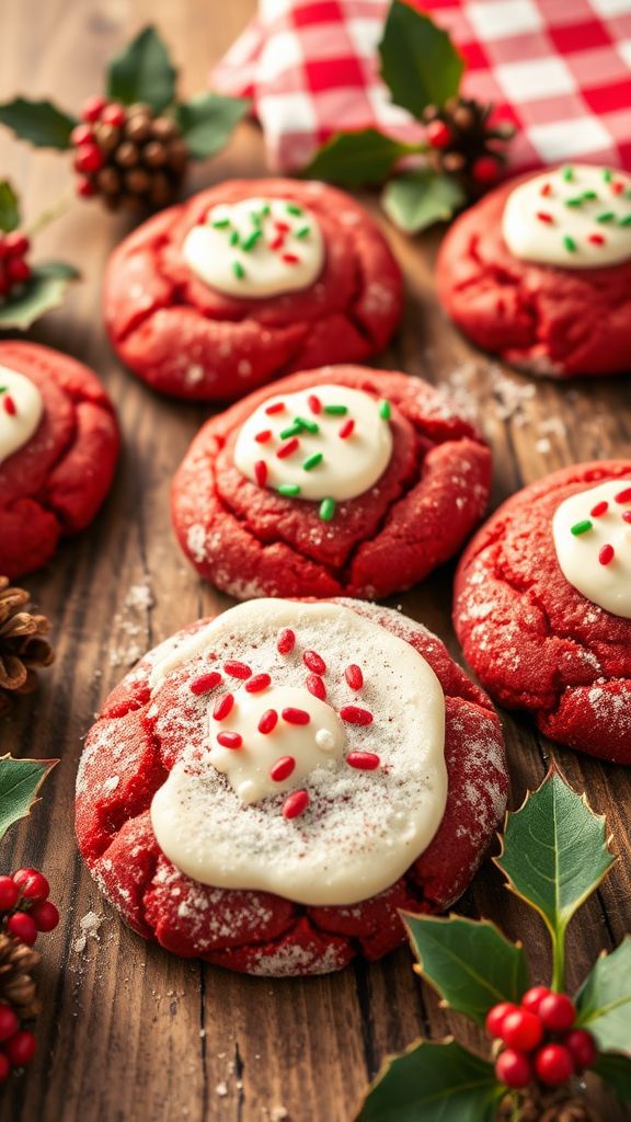 Red Velvet Christmas Cookies