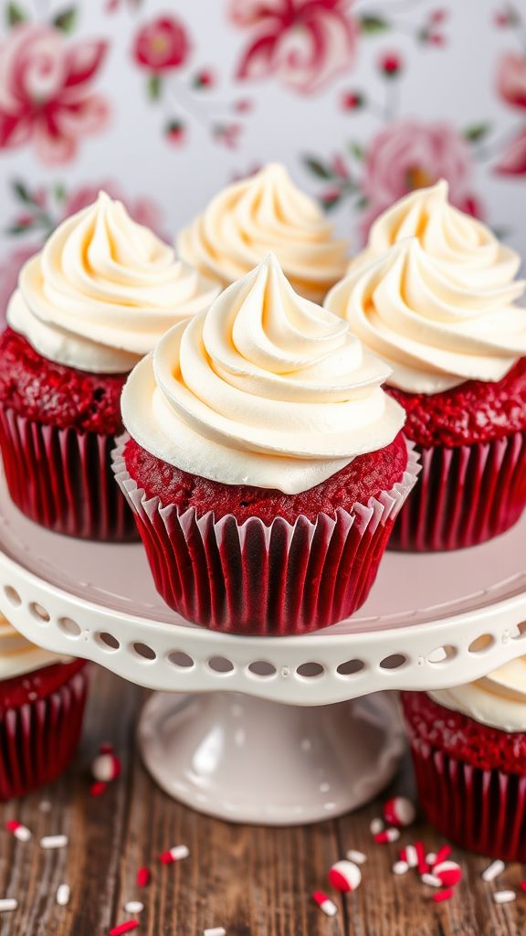 Red Velvet Cupcakes with Cream Cheese Frosting