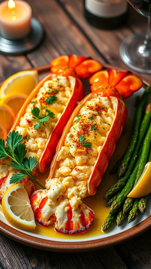 Romantic Garlic Butter Lobster Tails  