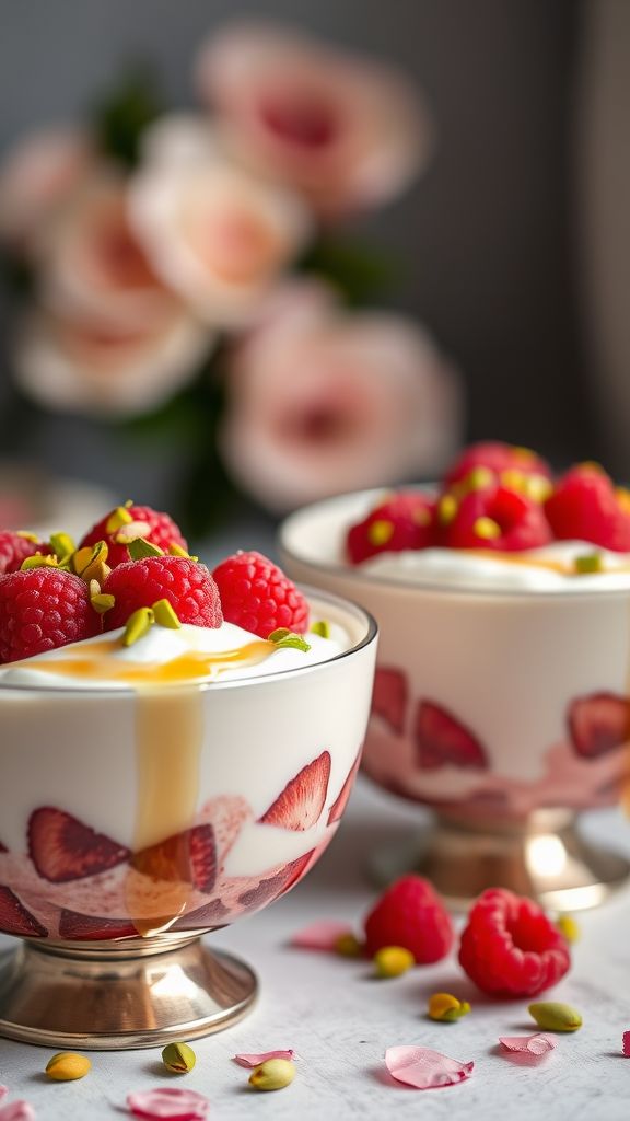 Romantic Raspberry Rose Bowl  