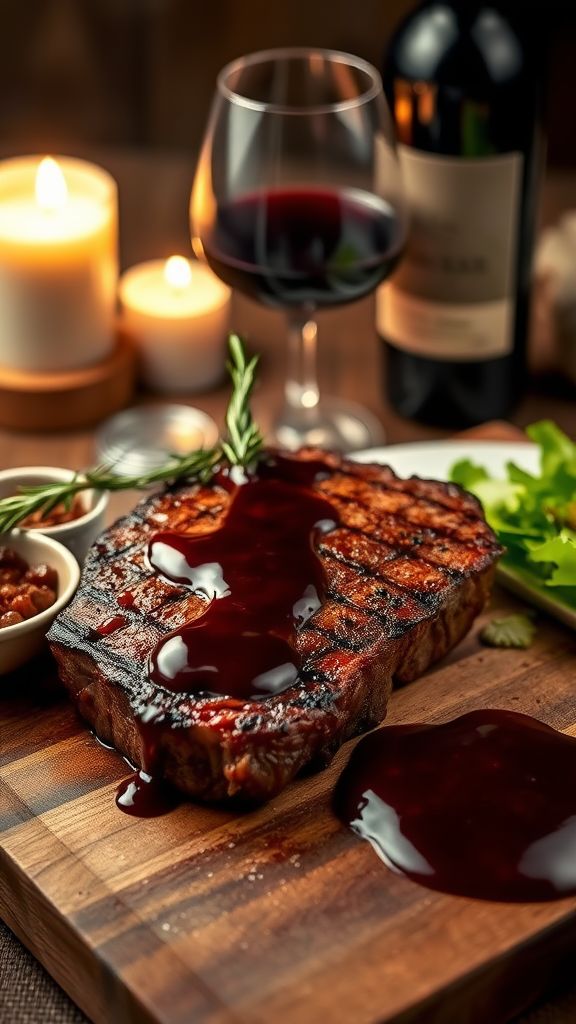 Romantic Red Wine Ribeye