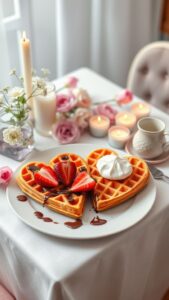 romantic waffle recipes for valentine’s day