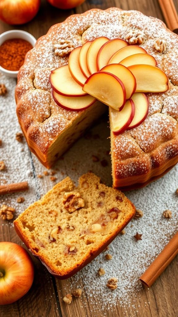 Rustic Apple Cinnamon Cake  