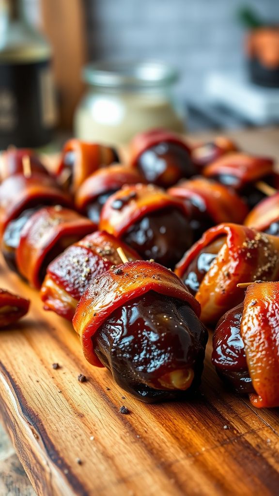 Savory Bacon-Wrapped Dates