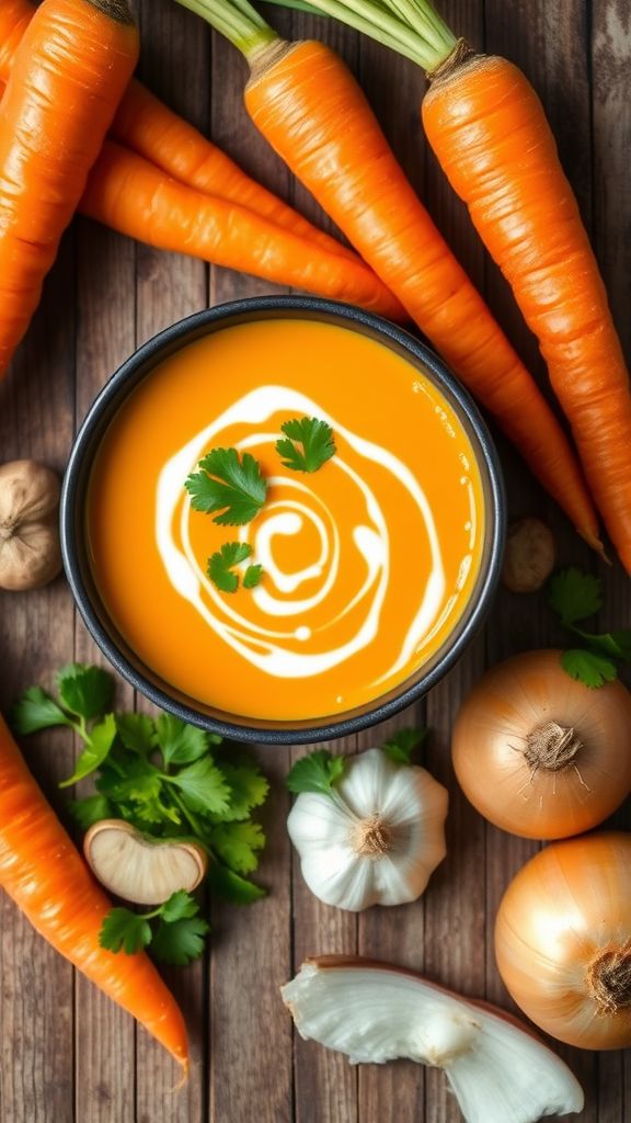 Silky Carrot and Ginger Soup