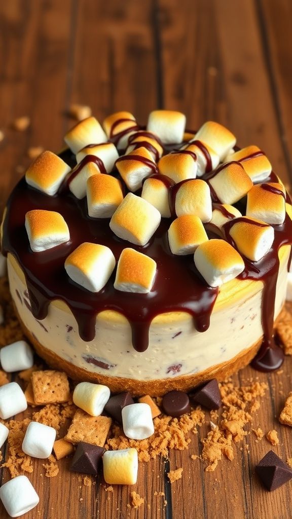 S’mores Inspired Cheesecake Fantasy