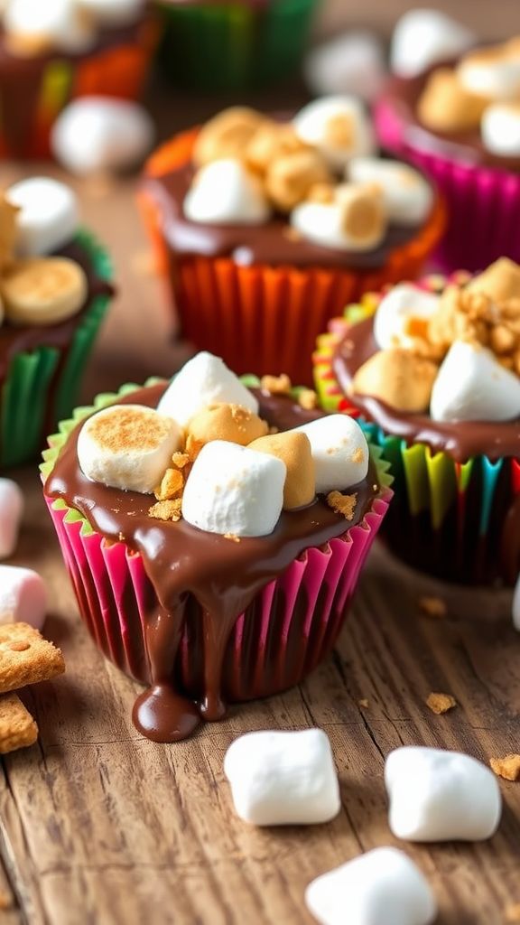 S’mores-Inspired Chocolate Cups  