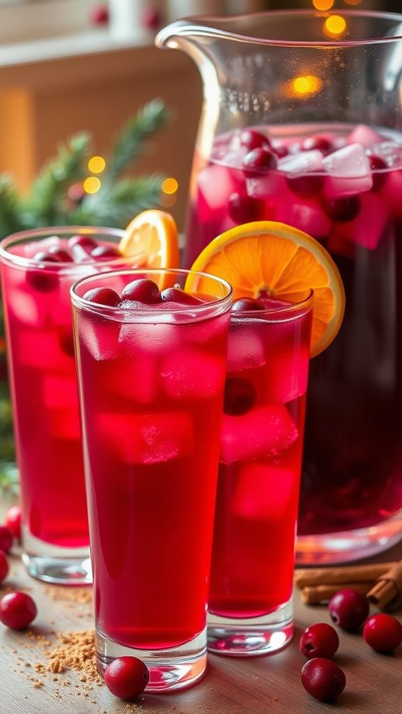 Spiced Cranberry Fizz  