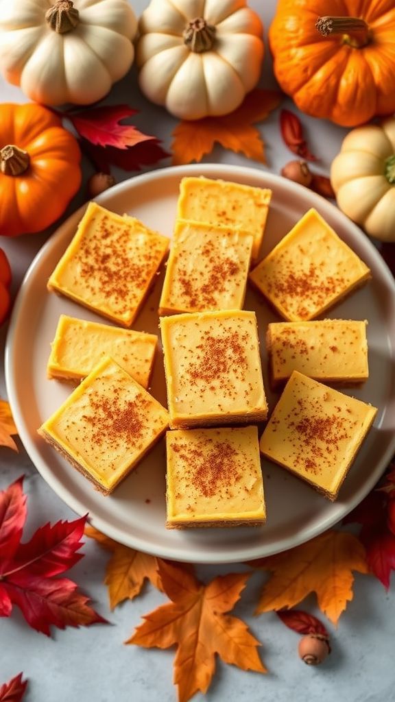 Spiced Pumpkin Cheesecake Bars