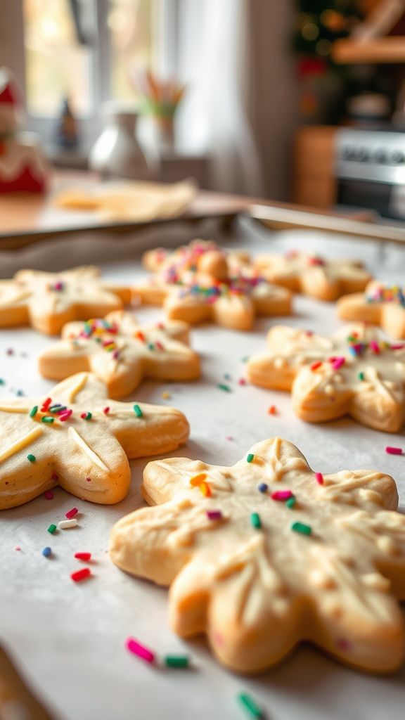 Spritz Cookies with Sprinkles  