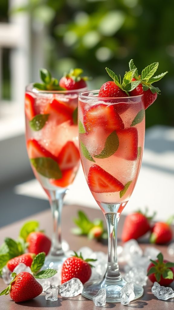 Strawberry Bliss Mocktail  