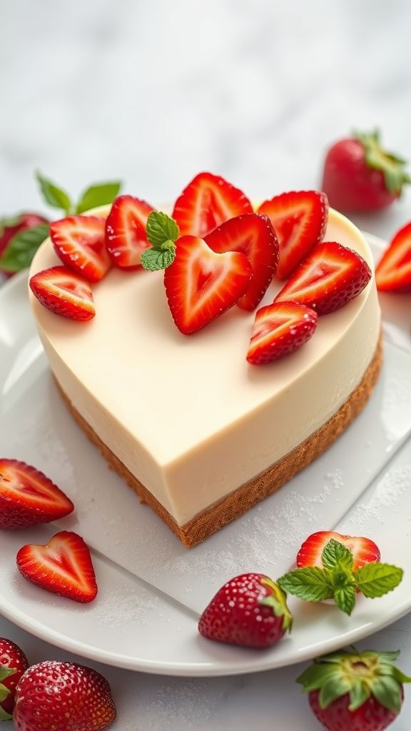 Strawberry Cheesecake Hearts  