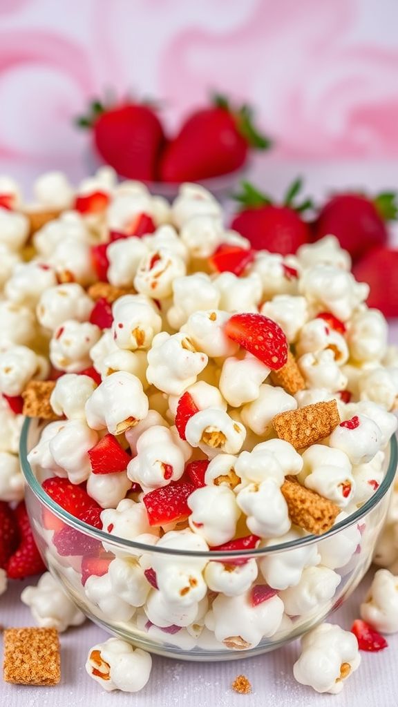 Strawberry Cheesecake Popcorn Fête  