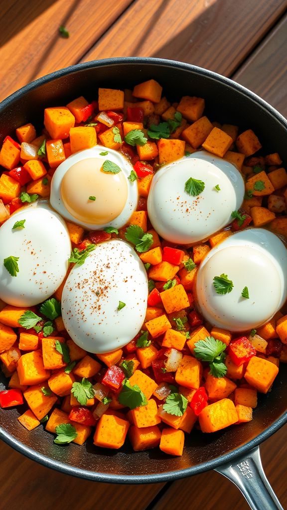 Sweet Potato Hash with Eggs