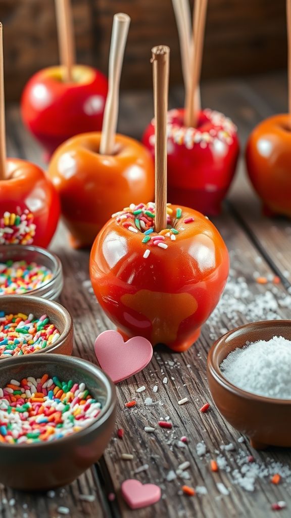 Sweetheart Candy Apples  