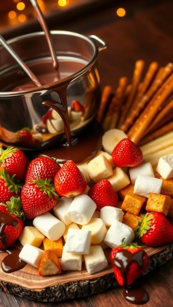 Sweetheart Chocolate Fondue  