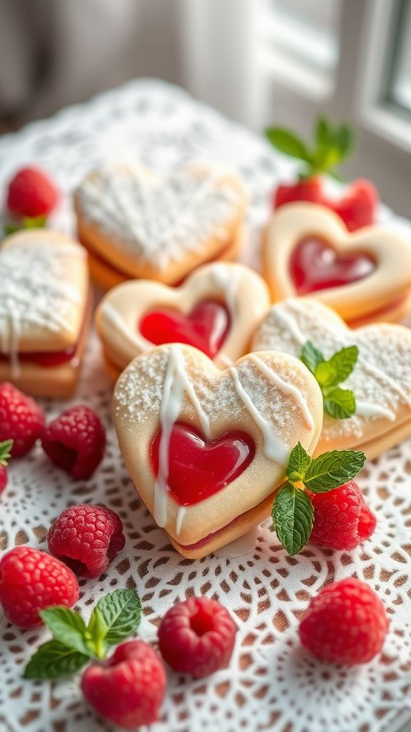 Sweetheart Cookie Sandwiches  