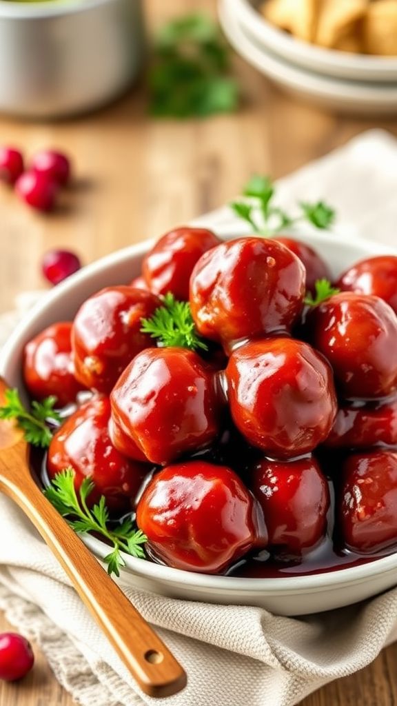 Tangy Cranberry Meatballs