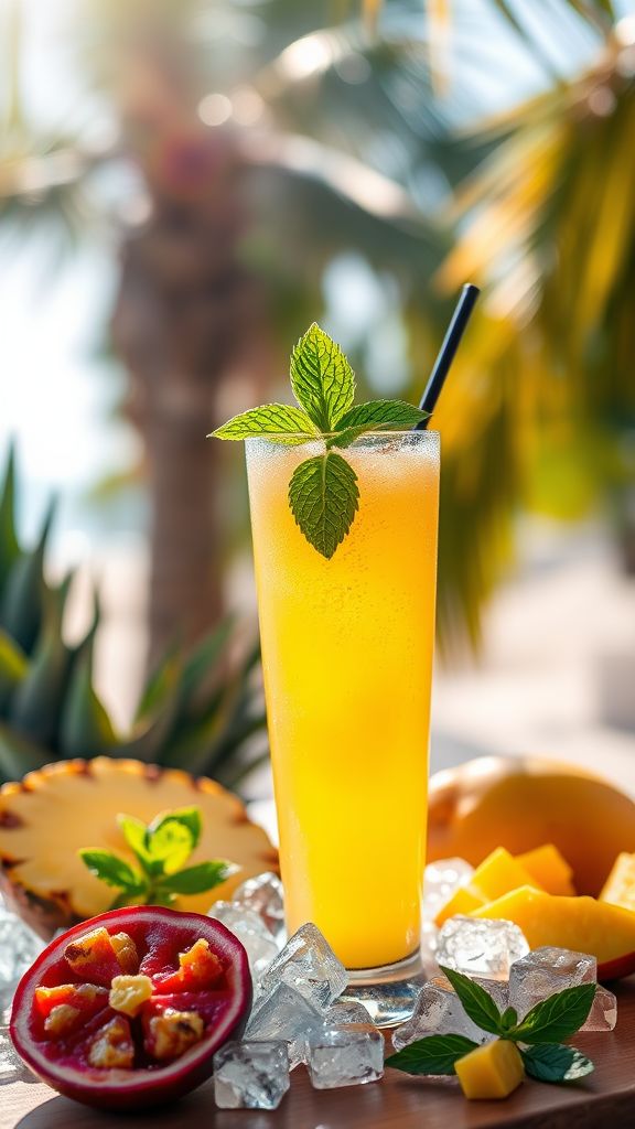 Tropical Passionfruit Cooler  