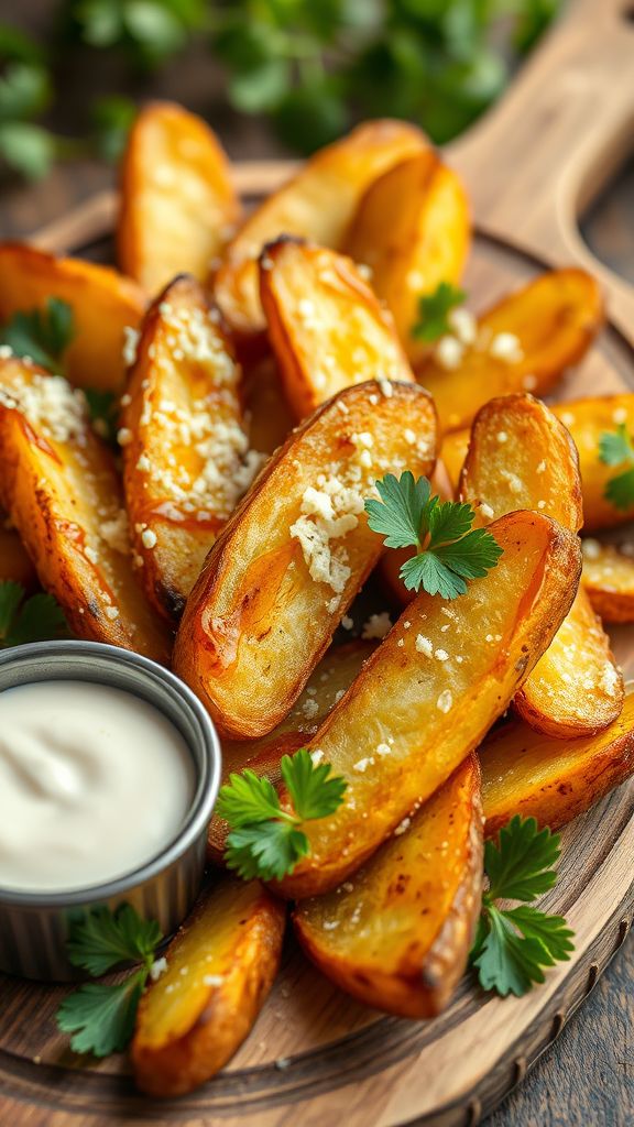 Truffle Oil Potato Wedges