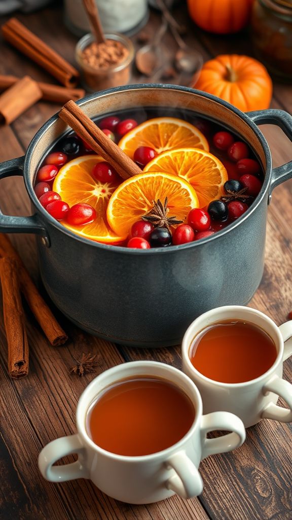 Warm Mulled Berry Cider