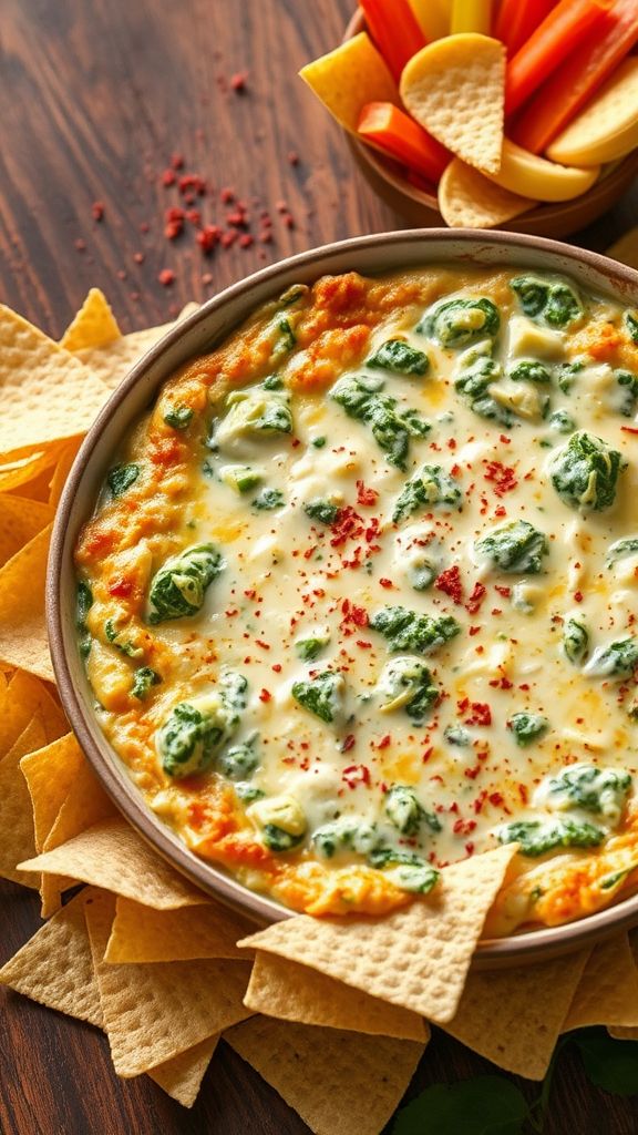 Warm Spinach and Artichoke Dip  