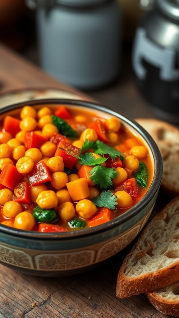 Warming Moroccan Chickpea Stew  