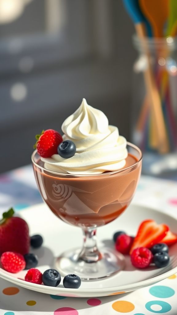 Whimsical Chocolate Panna Cotta  